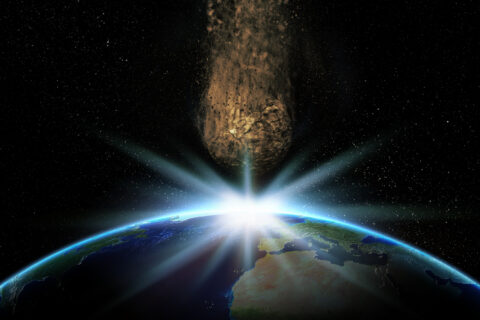 Asteroid Passing Earth